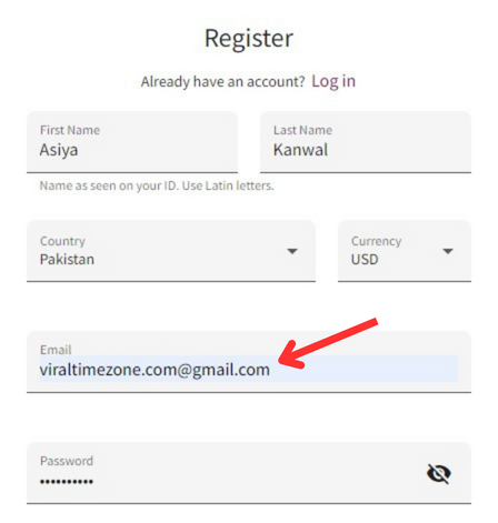 Fill Registration Form