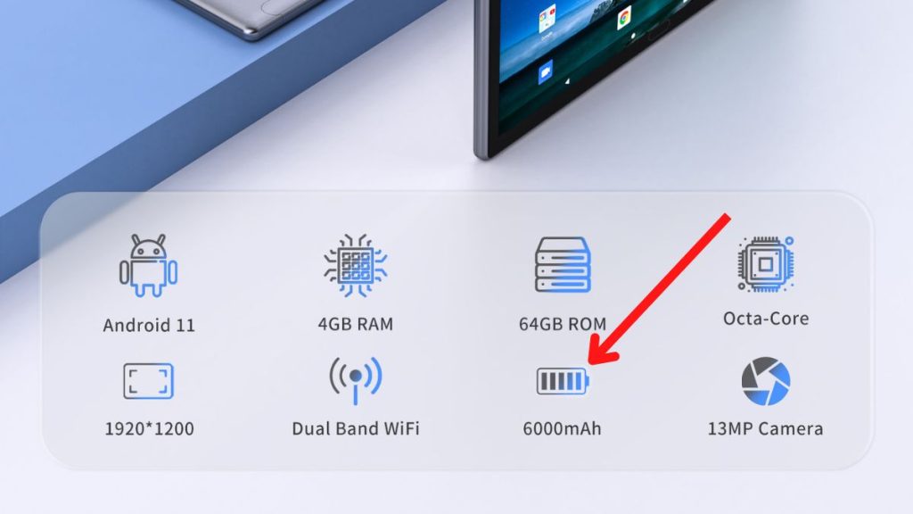 High-Quality 6000mAh Battery Performance